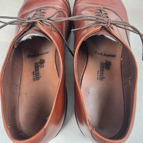 Allen Edmonds Park‎ Avenue Cap Toe Oxford Dress Shoes Men 12B Brown Leather USA
